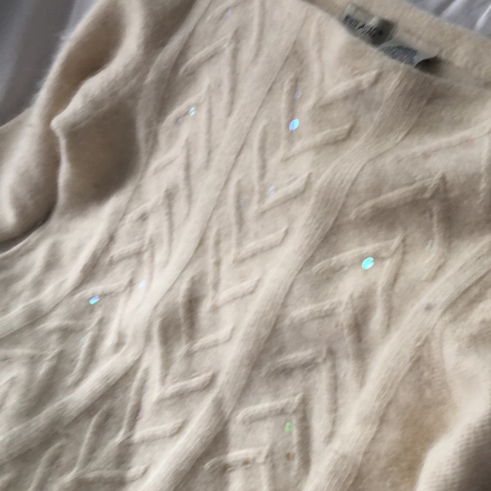 Cream Angora Sweater - Picture 2 of 5